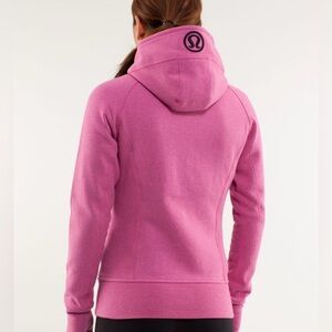 lululemon scuba hoodie women’s size 6. Sparkle heathered pink/Paris pink.